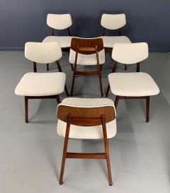 Jens Risom Jens Risom Midcentury Walnut Dining Chairs a Set of Six - 1946181