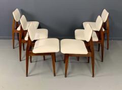 Jens Risom Jens Risom Midcentury Walnut Dining Chairs a Set of Six - 1946201