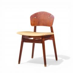 Jens Risom Jens Risom Model C 275 Mid Century Walnut Dining Chairs Set of 4 - 4552538