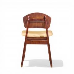 Jens Risom Jens Risom Model C 275 Mid Century Walnut Dining Chairs Set of 4 - 4552541