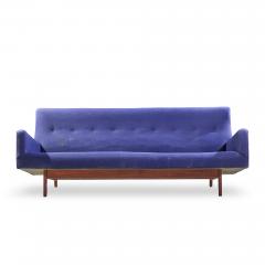 Jens Risom Jens Risom Model U 150 Mid Century Walnut Bracket Back Sofa - 4601827