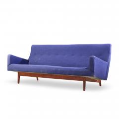 Jens Risom Jens Risom Model U 150 Mid Century Walnut Bracket Back Sofa - 4601831