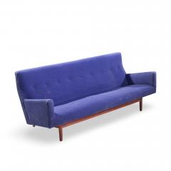 Jens Risom Jens Risom Model U 150 Mid Century Walnut Bracket Back Sofa - 4601833