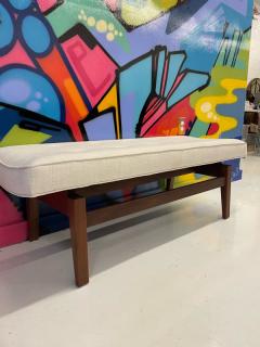 Jens Risom Jens Risom Modern walnut bench - 2913743