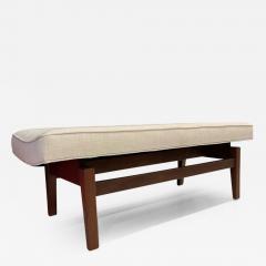 Jens Risom Jens Risom Modern walnut bench - 2920979