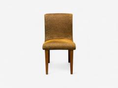 Jens Risom Jens Risom attr Mid Century Modern Side Chairs Walnut Fabric USA 1940s - 4205379