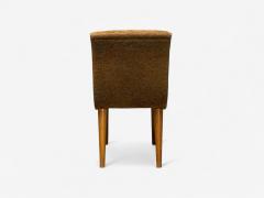 Jens Risom Jens Risom attr Mid Century Modern Side Chairs Walnut Fabric USA 1940s - 4205386