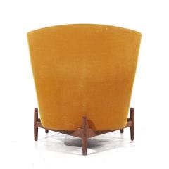 Jens Risom Jens Risom for Jens Risom Design Mid Century Walnut Big Chair with Ottoman - 3835647
