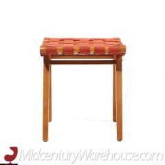 Jens Risom Jens Risom for Knoll Mid Century Strap Stool Ottoman - 3684611