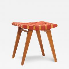 Jens Risom Jens Risom for Knoll Mid Century Strap Stool Ottoman - 3688999