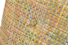 Jens Risom Jens Risom for Knoll Multi Colored Textured Upholstered Blonde Wood Side Chair - 2789225