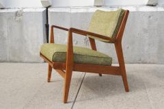 Jens Risom Low Armchair Model U 430 in Walnut by Jens Risom - 106954