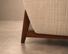 Jens Risom Mid Century Modern Walnut Floating Sofa Model U 150 by Jens Risom circa 1950s - 4828691