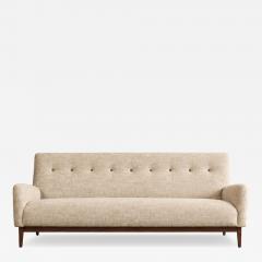 Jens Risom Mid Century Modern Walnut Floating Sofa Model U 150 by Jens Risom circa 1950s - 4828956