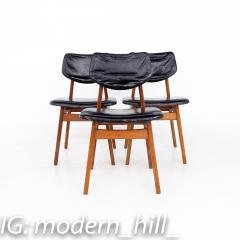 Jens Risom Mid Century Walnut Dining Chairs Set of 3 - 2355784