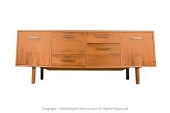 Jens Risom Mid Century Walnut credenza Jens Risom Style B L Marble Furniture Company - 2957744