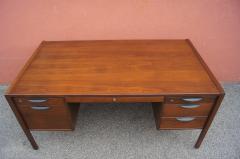 Jens Risom Midcentury Walnut Executive Desk by Jens Risom - 1222830