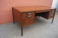 Jens Risom Midcentury Walnut Executive Desk by Jens Risom - 1222832