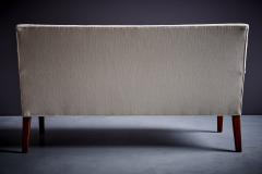 Jens Risom Newly upholstered Kvadrat Jens Risom settee or two seater USA 1950s - 3573897