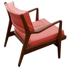 Jens Risom Pair of Jens Risom Walnut Lounge Chairs - 2752605