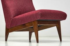 Jens Risom Pair of Lounge Chairs by Jens Risom Attr United States ca 1950s - 4321123