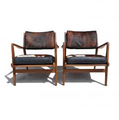 Jens Risom Pair of Vintage Midcentury Restored Jens Risom Lounge Chairs - 2249662