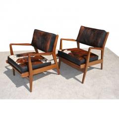 Jens Risom Pair of Vintage Midcentury Restored Jens Risom Lounge Chairs - 2249664