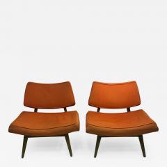 Jens Risom RARE PAIR OF JENS RISOM MID CENTURY LOUNGE CHAIRS - 670184