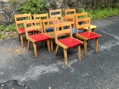 Jens Risom SET OF 10 MID CENTURY WOOD CHILD CHAIRS ATTRIBUTED TO JENS RISOM - 4273870