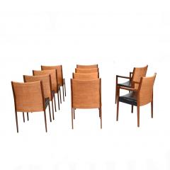 Jens Risom Set of 10 Jens Risom Dining chairs for Risom Design 1960s - 2946866