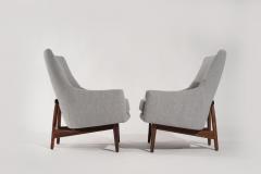 Jens Risom Set of A Line Lounges by Jens Risom C 1950s - 3704777