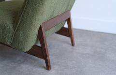 Jens Risom Set of Slipper Chairs by Jens Risom in Teddy Wool C 1950s - 4130621