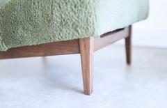 Jens Risom Set of Slipper Chairs by Jens Risom in Teddy Wool C 1950s - 4130622