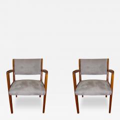 Jens Risom Two Restored Jens Risom Side Armchairs - 3531318