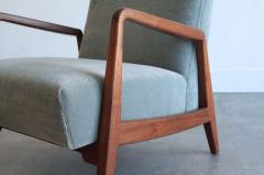 Jens Risom Walnut Lounge Chairs by Jens Risom C 1950s - 4093460