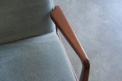 Jens Risom Walnut Lounge Chairs by Jens Risom C 1950s - 4093461