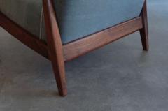 Jens Risom Walnut Lounge Chairs by Jens Risom C 1950s - 4093462