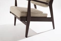 Jens Risom Walnut Lounge Chairs by Jens Risom in Boucl 1950s - 2255450