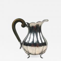 Jens Sigsaard Jens Sigsaard Danish Scrolled Silver Water Pitcher - 1185873