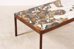 Jeppe Hagedorn Olsen Jeppe Hagedorn Olsen Large Coffee Table with Ceramic Tiles 1960 - 1173342