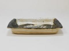 Jeppe Hagedorn Olsen Two Jeppe Hagedorn Olsen Large Abstract Stoneware Bowls Plates Denmark 1970s - 4064910