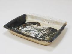 Jeppe Hagedorn Olsen Two Jeppe Hagedorn Olsen Large Abstract Stoneware Bowls Plates Denmark 1970s - 4064912