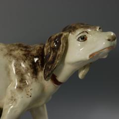 Jerome Massier Fils Majolica Hunting Dog Vase - 4075042