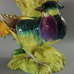 Jerome Massier Fils Majolica Pheasant Vase - 2846480