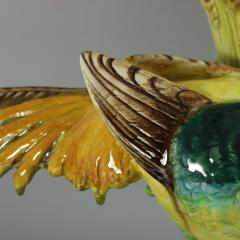 Jerome Massier Fils Majolica Pheasant Vase - 2846482