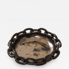 Jerome Massier Jerome Massier Black Ceramic Bowl with Chain Link Detail - 1289157