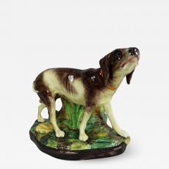 Jerome Massier Jerome Massier Fils Majolica Dog Figural Vase - 1901885