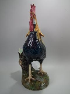 Jerome Massier Large Jerome Massier Majolica Rooster - 1744985