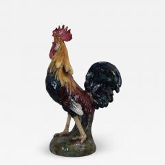 Jerome Massier Large Jerome Massier Majolica Rooster - 1745878