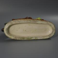 Jerome Massier Majolica Frog with Wheelbarrow - 4591953
